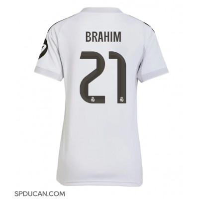 Zenski Nogometni Dres Real Madrid Brahim Diaz #21 Domaci 2025-26 Kratak Rukav Zenski Nogometni Dres Real Madrid Brahim Diaz #21 Domaci 2025-26 Kratak Rukav